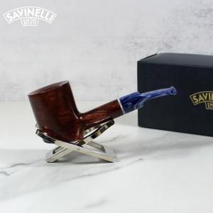 Savinelli Oceano Burgundy 311 Smooth Stand-Up Poker Semi Bent 6mm Pipe (SAV1044)