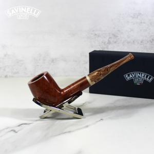 Savinelli Dolomiti 128 Smooth Light Brown Fishtail 6mm Pipe (SAV1084)