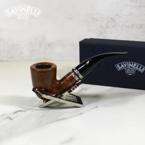 Savinelli Desigual Smooth 611 Bent 6mm Filter Fishtail Pipe (SAV1110)