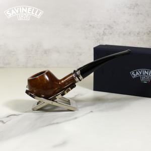 Savinelli Desigual Smooth 315 Curved 6 mm Filter Fishtail Pipe (SAV1119)