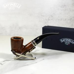 Savinelli Desigual Smooth 611 Bent 6mm Filter Fishtail Pipe (SAV1125)