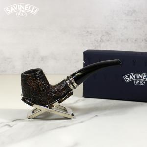 Savinelli Desigual Rustic 628 Bent 6 mm Filter Fishtail Pipe (SAV1130)