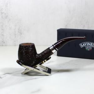 Savinelli Bacco 670 Rustic Dark Brown 6mm Fishtail Pipe (SAV1155)