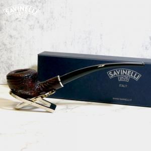 Savinelli Armonia 435 Rustic Sandblasted 6mm Fishtail Pipe  (SAV1213)