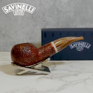 Savinelli Dolomiti 320 Rustic Light Brown 6mm Filter Fishtail Pipe (SAV1255)