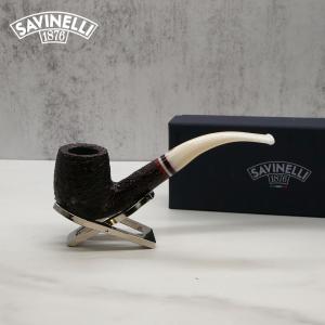 Savinelli Avorio 606 Rustic Brown 9mm Filter Fishtail Pipe (SAV1287)