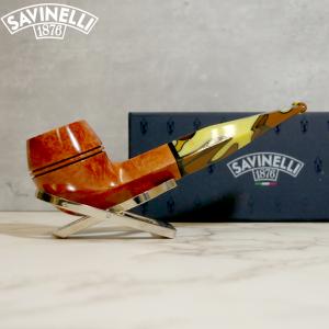 Savinelli Paloma 510 Smooth Brown 9mm Filter Fishtail Pipe (SAV1305)