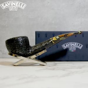 Savinelli Paloma 316 Rustic Black 6mm Filter Fishtail Pipe (SAV1312)