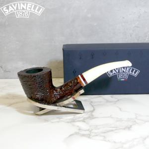 Savinelli Avorio 920 Rustic Brown 6mm Filter Fishtail Pipe (SAV1323)