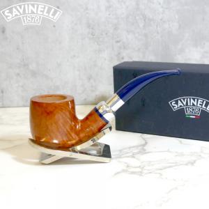Savinelli Eleganza 622 Natural Smooth Bent Pot 6mm Filter Fishtail Pipe (SAV1358)