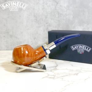 Savinelli Eleganza 320 Natural Smooth Author 6mm Filter Fishtail Pipe (SAV1359)