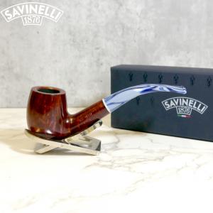 Savinelli Oceano Burgundy 606 Smooth Bent Billiard 6mm Filter Pipe (SAV1367)