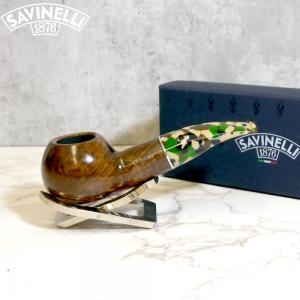 Savinelli Camouflage Smooth 320 Dark Brown 6mm Fishtail Pipe (SAV1377)