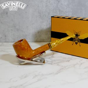Savinelli Miele 111 Smooth KS Straight Honey 9mm Filter Fishtail Pipe (SAV1378)
