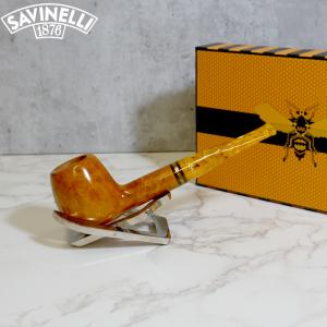 Savinelli Miele 207 Smooth Straight Honey 9mm Filter Fishtail Pipe (SAV1382)