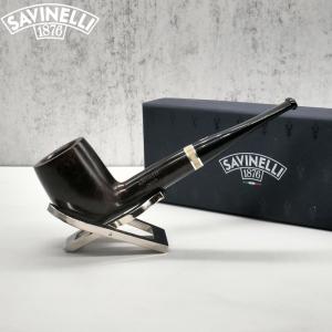 Savinelli Oscar Liscia Marrone Scuro 111 Smooth 6mm Fishtail Pipe (SAV1444)