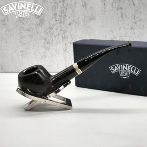 Savinelli Oscar Liscia Marrone Scuro 315 Smooth 6mm Fishtail Pipe (SAV1446)