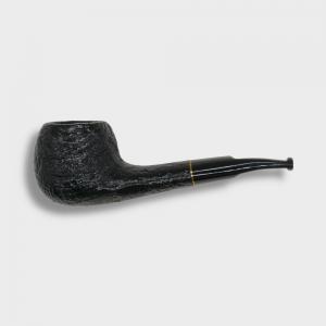 Savinelli Lollo Sandblasted Black 01 6mm Filter Fishtail Pipe (SAV1461)