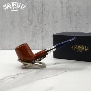 Savinelli Eleganza 111 Natural Smooth Straight 6mm Filter Fishtail Pipe (SAV1474)