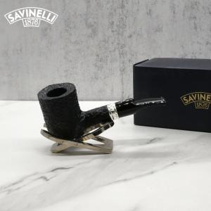 Savinelli Trevi 311 Rusticated Bent 6mm Filter Fishtail Pipe (SAV1483)