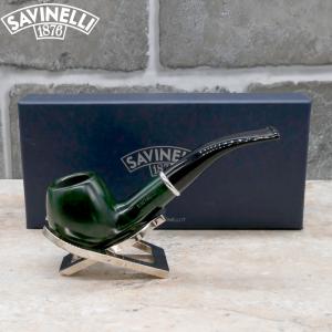 Savinelli Arcobaleno Green 626 Smooth 6mm Filter Fishtail Pipe (SAV1505)