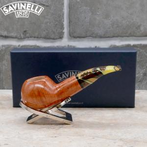 Savinelli Paloma 320 Smooth Brown 6mm Filter Fishtail Pipe (SAV1513)