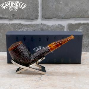 Savinelli Tortuga 129 Rustic Straight 6mm Fishtail Pipe (SAV1528)