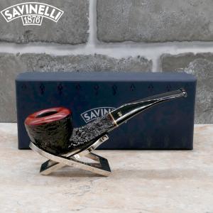 Savinelli Roma 305 Rustic Bent 6mm Filter Fishtail Pipe (SAV1531)