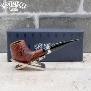 Savinelli Lancelot Rustic Brown 145 KS 6 mm Filter Fishtail Pipe (SAV1655)  - End of Line