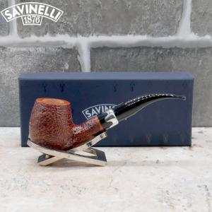 Savinelli Lancelot Rustic Brown 670 KS 6 mm Filter Fishtail Pipe (SAV1656) - End of Line