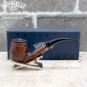 Savinelli Monsieur Sandblast 606 KS 9 mm Filter Fishtail Pipe (SAV1665)