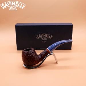 Savinelli Oceano Dark Rustic 626 Bent Apple 6mm Pipe (SAV1738)