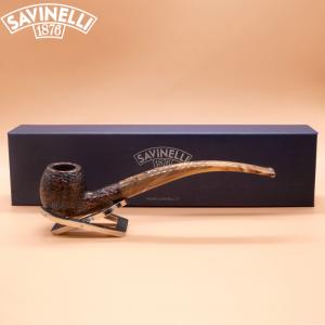 Savinelli Gingers Favourite 626 Rustic Apple Bent 6mm Fishtail Pipe (SAV1928)