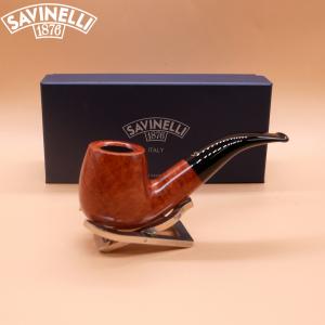 Savinelli Siena 616 KS Smooth Bent 9mm Filter Fishtail Pipe (SAV1944)