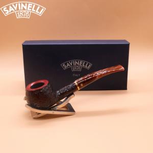 Savinelli Roma Lucite 315 Rustic KS 6mm Filter Fishtail Pipe (SAV1949)