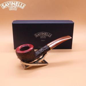 Savinelli Roma Lucite 316 Rustic 6mm Filter Fishtail Pipe (SAV1951)