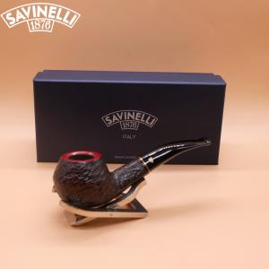 Savinelli Roma KS 673 Rustic 6mm Filter Fishtail Pipe (SAV1965)