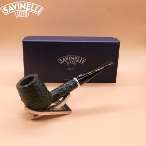 Savinelli Arcobaleno Green 111 Rustic Straight 9mm Pipe (SAV1966)