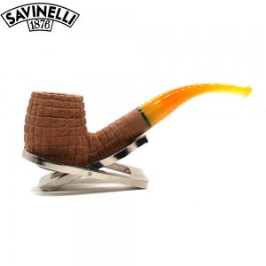 Savinelli Pannocchia 601 Rustic Bent 6mm Filter Fishtail Pipe (SAV2046)