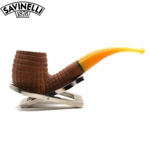 Savinelli Pannocchia 601 Rustic Bent 6mm Filter Fishtail Pipe (SAV2047)
