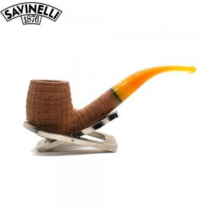 Savinelli Pannocchia 601 Rustic Bent 6mm Filter Fishtail Pipe (SAV2048)