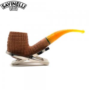 Savinelli Pannocchia 601 Rustic Bent 6mm Filter Fishtail Pipe (SAV2049)