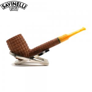 Savinelli Pannocchia 701 Rustic Straight 6mm Filter Fishtail Pipe (SAV2050)
