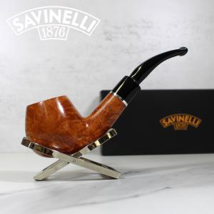 Savinelli Otello 645 Smooth Bent Apple 6mm Fishtail Pipe (SAV77)