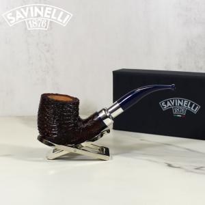 Savinelli Eleganza Brownblast 622 Bent Pot 6mm Filter Fishtail Pipe (SAV944)