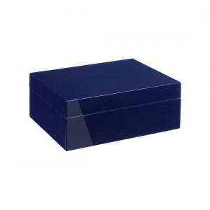 Morici Roma Cigar Humidor - 50 Cigar Capacity - Royal Blue