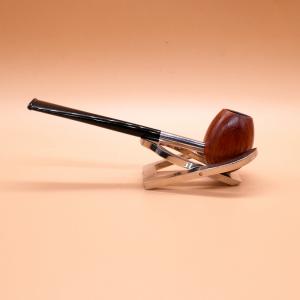 BLACK FRIDAY - Budget Straight Brown Metal Stem Pipe - No Box