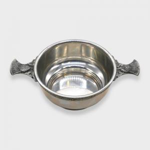 Thistle Handle Pewter Quaich