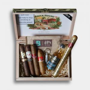 Sip Smoke and Scent Gift Box Sampler - 4 Cigars 3 Accessories & 1 Miniature