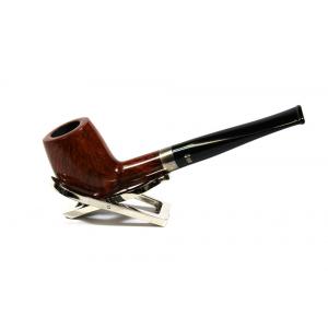 Stanwell Sterling Brown Polished 03 Silver Mounted Fishtail Pipe (ST069) - END OF LINE